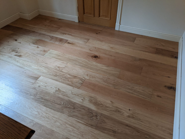 Woodpecker Click Engineered Oak Wood Laid in Tamworth